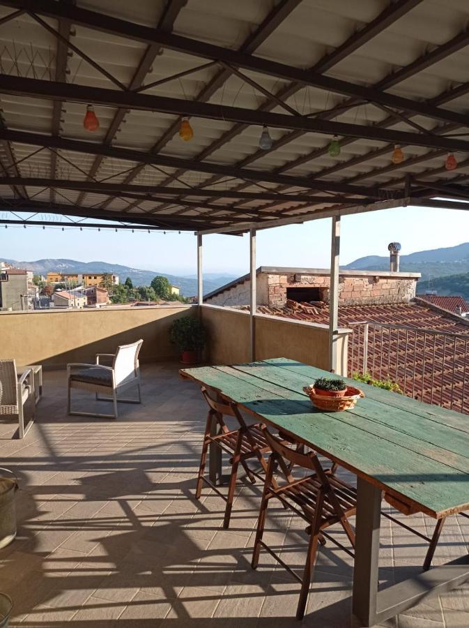 Casa Torre Con Terrazza Panoramica Villa Futani Eksteriør billede
